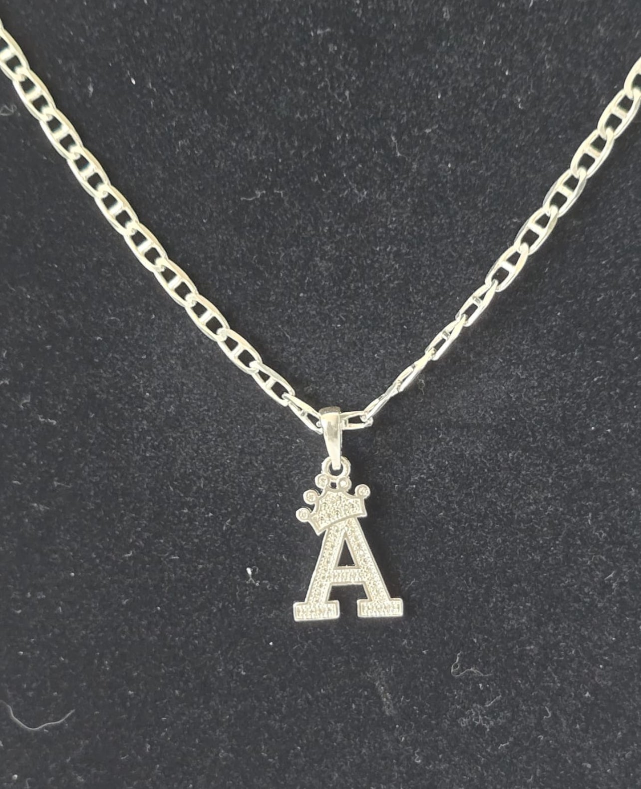 A letter crown charm