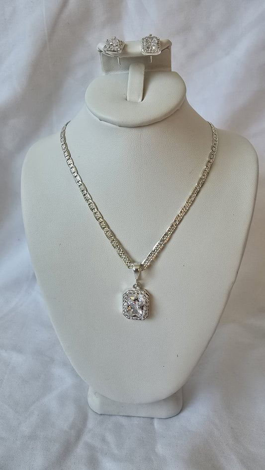 Earrings and pendant set