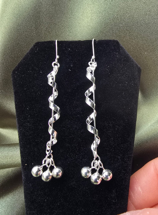 Long Spiral Earrings